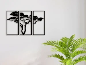 3-Piece Bonsai Tree Wall Art