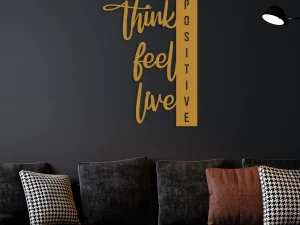 Positive Vibes Metal Wall Art